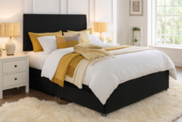 Black Radley Divan Bed Set with Memory Foam Mattress & Optional Storage - 6 Sizes & 3 Storage Options - 6 Month Warranty - thumbnail 5