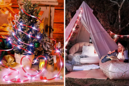 Solar-Powered LED Christmas Candy Rope Lights - Outdoor Festive String Lighting in 3 Lengths - thumbnail 3