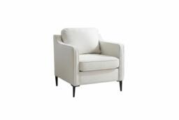 Linen Upholstered Single Sofa Armchair - Beige