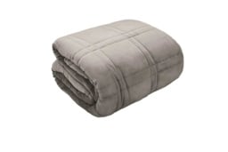 Velour Weighted Anti-Stress Blanket - Luxury Velvet Throw, Machine Washable, 2 Sizes, 2 Colours - thumbnail 3