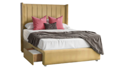 PRICE DROP! Beige Plush Divan Bed with Storage - thumbnail 3