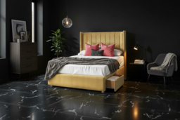 PRICE DROP! Beige Plush Divan Bed with Storage - thumbnail 6