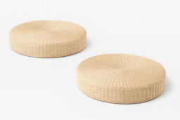 Handwoven Japanese Straw Bedroom Seat Cushion - Eco-Friendly, Breathable & Multiple Sizes - thumbnail 6