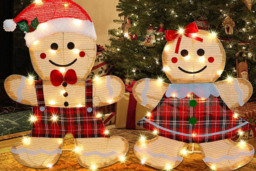 LED Outdoor Gingerbread Lights - Boy or Girl - 1 or 2 Pcs - thumbnail 4