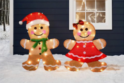 LED Outdoor Gingerbread Lights - Boy or Girl - 1 or 2 Pcs - thumbnail 7