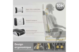 EcoFurnix Ergonomic Reclining Sofa Chair with Massage, Footrest & Modern Scandi Design - Fabric 1-Seater - thumbnail 8