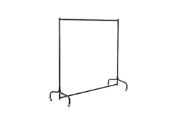 Heavy Duty Matte Metal Clothes Rail with Lockable Wheels - Extra Large Bedroom Wardrobe Storage - thumbnail 4