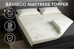 PRICE DROP! Soft Bamboo Mattress Topper - 4 Sizes & 2 Thickness Options - thumbnail 6