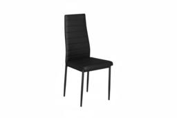 Contemporary Set of 2 Faux Leather High Back Dining Room Chairs - thumbnail 5
