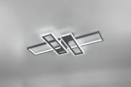 Geometric Black Frame LED Ceiling Light - thumbnail 3