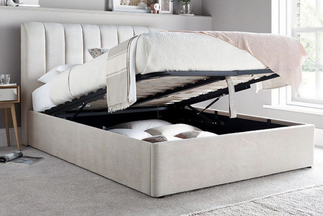 Chelsea Velvet Ottoman Storage Bed - Lift-Up, 5 Sizes, Plush Upholstery - image 1