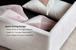 Chelsea Velvet Ottoman Storage Bed - Lift-Up, 5 Sizes, Plush Upholstery - thumbnail 2