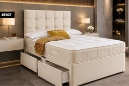 PRICE DROP! Cube Plush Divan Bed with Memory Sprung Mattress - thumbnail 8