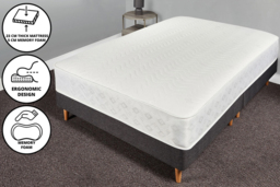 PRICE DROP! 23cm Deep Premium Bliss Bonnell Sprung Memory Mattress - 6 Sizes - thumbnail 4