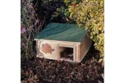 Weatherproof Wooden Hedgehog House - Durable Wildlife Shelter - thumbnail 1