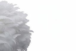 Feather LED Table Lamp White Metal Base - thumbnail 4