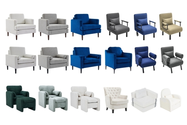 Single Seater Armchair - Colour & Fabric Options - image 1