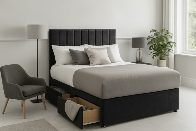 Divan Bed with Storage Options - image 1