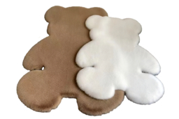 Anti-Slip Faux Fur Cute Bear-Shaped Rug - 4 Colours - thumbnail 5