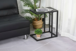 HOMCOM Contemporary Black & White Bedside Table - Compact Modern Nightstand, Durable Wood Effect, Space-Saving Bedroom Furniture - thumbnail 5