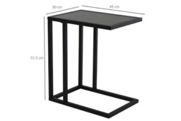 HOMCOM Contemporary Black & White Bedside Table - Compact Modern Nightstand, Durable Wood Effect, Space-Saving Bedroom Furniture - thumbnail 6