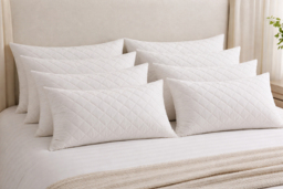 Luxury Quilted Memory Foam Hotel-Style Pillows - 2, 4, 8 or 12 Pack, Breathable & Supportive - thumbnail 4