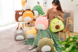 2in1 Cartoon Plushie Pillow Blanket- 8 Designs - thumbnail 2