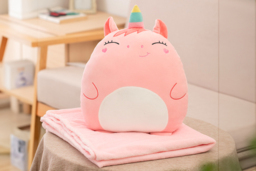 2in1 Cartoon Plushie Pillow Blanket- 8 Designs