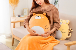2in1 Cartoon Plushie Pillow Blanket- 8 Designs - thumbnail 7