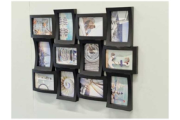 Modern White Multi Aperture Wall Art Photo Frame - 12-Photo Collage, Sturdy Display, Contemporary Home Décor - thumbnail 8
