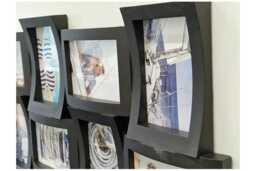 Modern White Multi Aperture Wall Art Photo Frame - 12-Photo Collage, Sturdy Display, Contemporary Home Décor - thumbnail 1