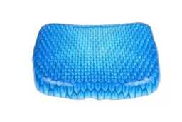 Therapeutic Gel Seat Cushion - Ergonomic Gel Support for Back & Hip Pain Relief, Universal Fit 37cm x 30cm - thumbnail 3