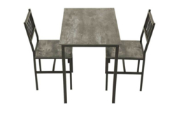 Retro Dining Table Set with 2 Chairs - thumbnail 5