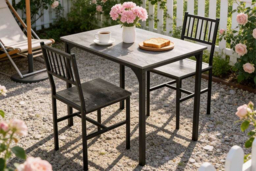 Retro Dining Table Set with 2 Chairs - thumbnail 6