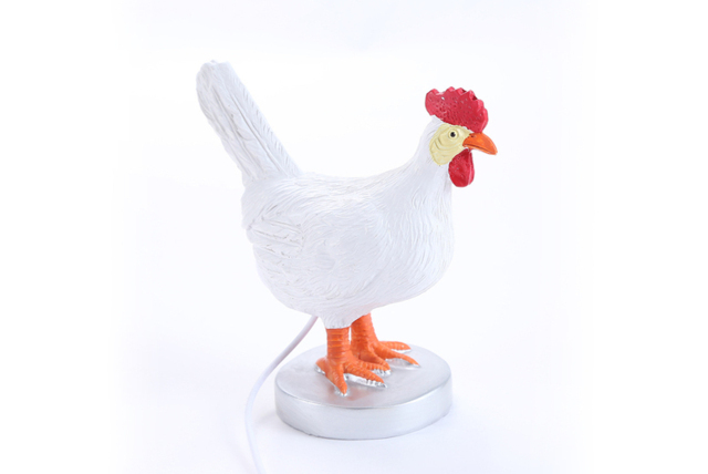 Resin Goose or Chicken Table Lamp - Whimsical USB-Powered Night Light, Realistic Resin Finish - image 1