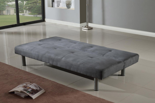 PRICE DROP! Monza Faux Suede Reclining Sofa Bed - Modern 3-Seater, Multi-Position, Cream, Blue, Grey or Cinnamon - image 1