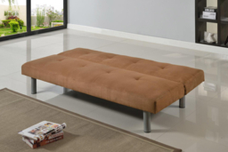 PRICE DROP! Monza Faux Suede Reclining Sofa Bed - Modern 3-Seater, Multi-Position, Cream, Blue, Grey or Cinnamon - thumbnail 8