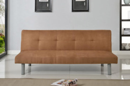 PRICE DROP! Monza Faux Suede Reclining Sofa Bed - Modern 3-Seater, Multi-Position, Cream, Blue, Grey or Cinnamon - thumbnail 3