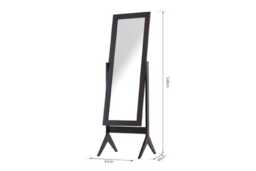 PRICE DROP! Full Length Modern Dressing Mirror - Adjustable Tilt, Sturdy MDF Frame, Crystal-Clear Glass - thumbnail 3