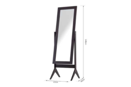 PRICE DROP! Full Length Modern Dressing Mirror - Adjustable Tilt, Sturdy MDF Frame, Crystal-Clear Glass - thumbnail 7