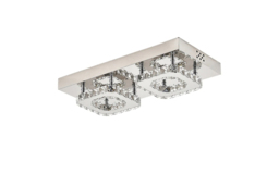 LED Ceiling Light with Faceted Crystals - thumbnail 1