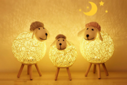 Dimmable Sheep LED Table Lamp - Cute Energy Efficient Bedside Light, 3 Sizes or Multi-Pack - thumbnail 7