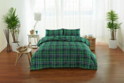 Thermal Flannelette Tartan Bedding Set - 100% Brushed Cotton, Machine Washable, Classic Check, Multiple Sizes & Colours - thumbnail 7