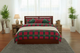 Thermal Flannelette Tartan Bedding Set - 100% Brushed Cotton, Machine Washable, Classic Check, Multiple Sizes & Colours - thumbnail 6