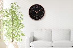 12-inch Modern Glass Quartz Wall Clock - Silent Sweep, Vintage- Home Decor - thumbnail 7