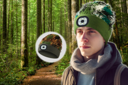 LED Outdoor Cap Light - Camouflage Hat with Detachable LED, 2 Colours, Battery Powered - thumbnail 2
