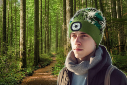 LED Outdoor Cap Light - Camouflage Hat with Detachable LED, 2 Colours, Battery Powered - thumbnail 6