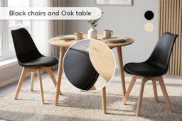 EARLY BIRD! 2-Seater Scandi Round Dining Table & Chair Set - thumbnail 7