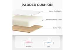 Cream Velvet-Feel Ergonomic Office Chair - Adjustable Height, 120kg Capacity - thumbnail 4