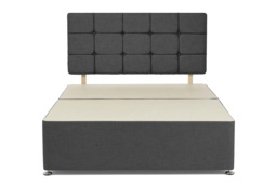 Premium Divan Bed with Storage Drawers & Grey Fabric Headboard - All Sizes - thumbnail 3